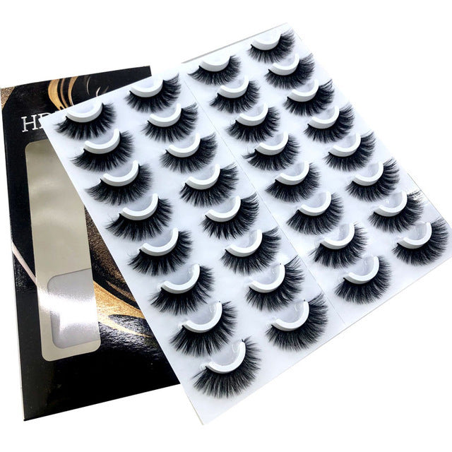 NEW 20 Pairs 8-25mm Fake Eyelashes 100 Mink Eyelashes Mink NEW 20 Pairs 8-25mm Fake Eyelashes 100 Mink Eyelashes Mink